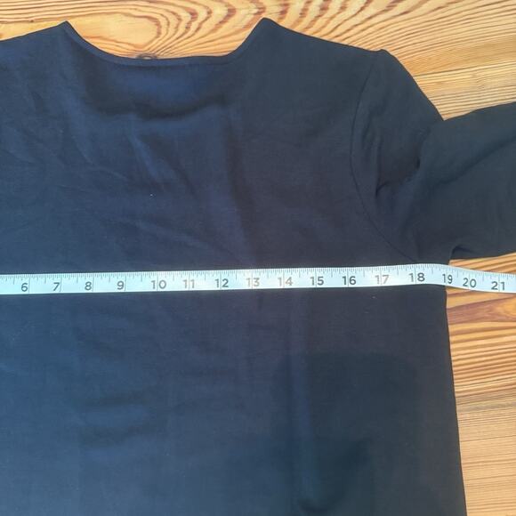 Pure Jill J Jill Dress Sz S Black Modal Stretch Lagenlook Teacher Casual Comfy - Picture 8 of 11